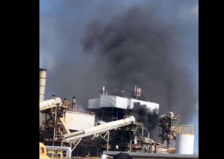 Incêndio no setor industrial é contido por funcionários de Usina em Ivinhema