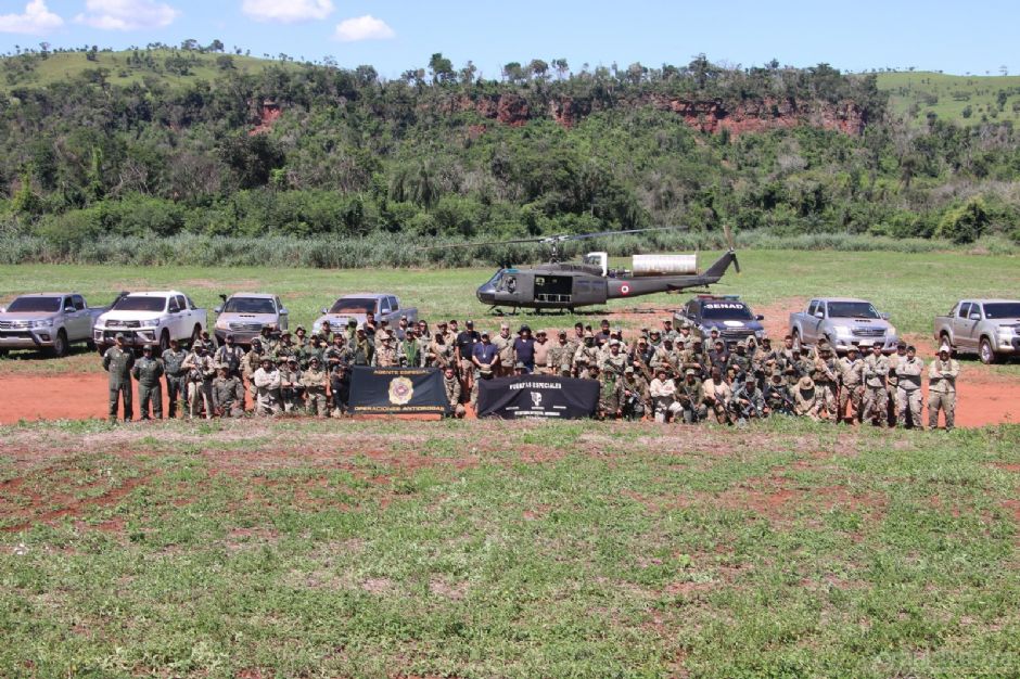 PF e Senad encerram mega operação com 82 ton de maconha destruídas na fronteira
