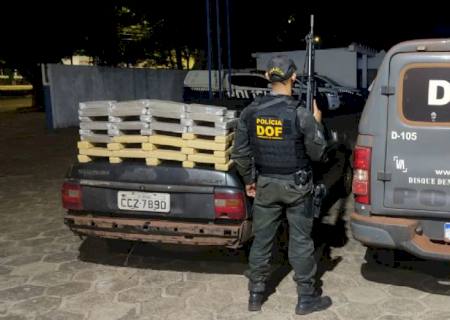 DOF apreende 40 kg de maconha e recaptura foragido da Justiça no final de semana