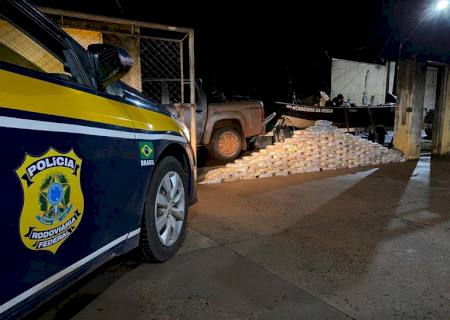 Em Anastácio, PRF apreende carga de cocaína avalida em R$ 18,9 milhões