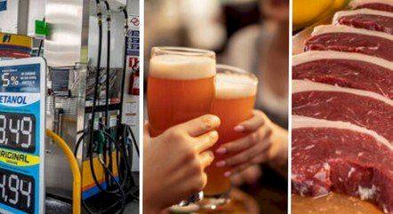 Cerveja e combustíveis ficam mais caros, mas picanha barateia após cinco meses de governo