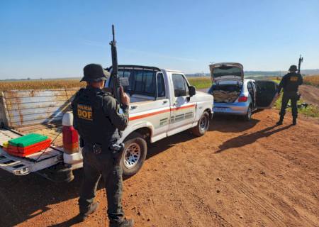 ''Comboio do tráfico'' é interceptado pelo DOF em Maracaju com mais de R$ 1,6 milhão em drogas