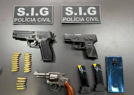 Homem é preso na posse irregular de armas de fogo em Ivinhema