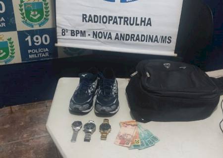 Homem é preso ao ser flagrado furtando residência em Nova Andradina