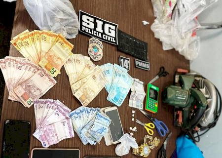 Polícia Civil e Militar fecham conveniência e prendem casal por tráfico de drogas em Fátima do Sul