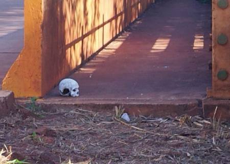 Crânio humano é encontrado sobre a ponte do córrego Calarge em Dourados