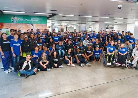 Com 118 pessoas, seleção de MS embarca para disputar a etapa regional das Paralimpíadas Escolares