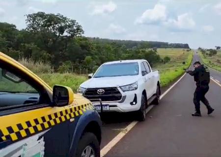 Polícia Militar Rodoviária de Nova Andradina recupera caminhonete com queixa criminal na MS-040