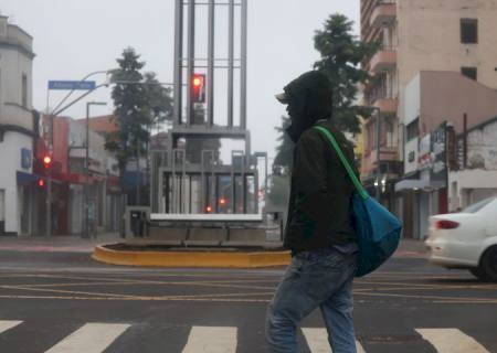 Avanço de frente fria ameniza temperaturas em Mato Grosso do Sul nesta sexta-feira
