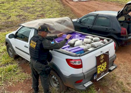 Veículo roubado em Campo Grande é recuperado pelo DOF carregado com drogas