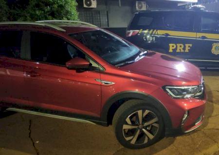 Carro de locadora é recuperado na BR-267 em Nova Alvorada do Sul