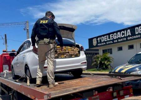 Motorista tenta fugir da PRF, mas acaba preso com 400 kg de maconha em Bataguassu