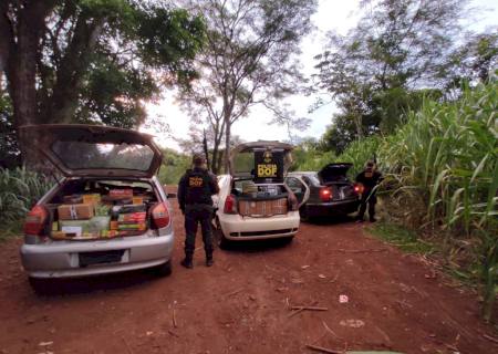 Três veículos com mercadorias ilegais avaliadas em R$ 170 mil são apreendidos na BR-267