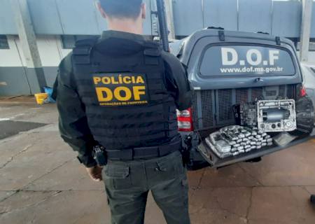 DOF intercepta haxixe marroquino que seguia para Capital dentro de caixa de câmbio em Maracaju