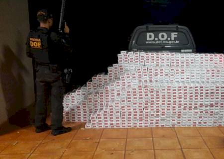 Carga de cigarros avaliada em mais de R$ 200 mil é apreendida na região de Maracaju