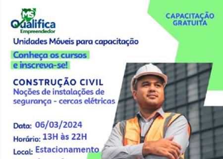 Prefeitura de Nova Andradina e Sebrae oferecem cursos na área de construção civil