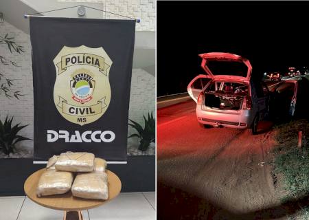 Dracco prende casal que traficava drogas de MS para Goiás