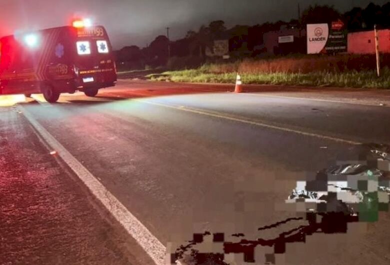 Homem morre atropelado e motorista foge sem prestar socorro em Ponta Porã