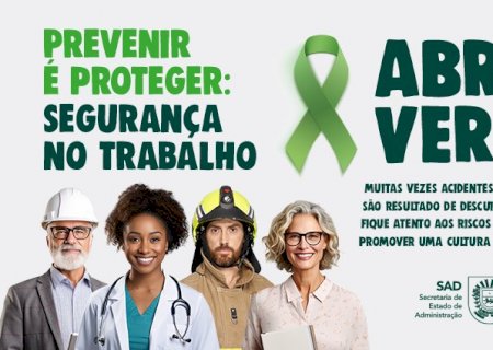 Campanha do governo do Estado alerta sobre importância de segurança no trabalho