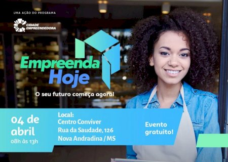 Empreenda Hoje oferecerá oportunidades de emprego e empreendedorismo em Nova Andradina