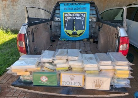 Polícia Militar Rodoviária prende homem com carga de cocaína avaliada em mais de R$ 2,6 milhões em Brasilândia