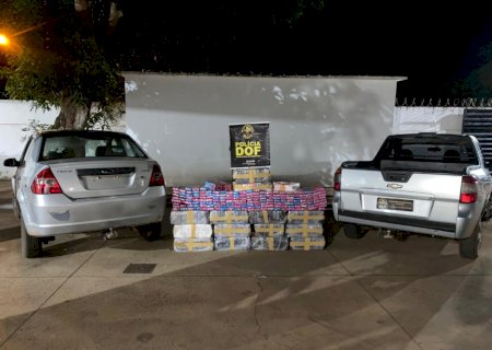 Veículo adulterado que seguia com mais de 350 kg de maconha é apreendido em MS