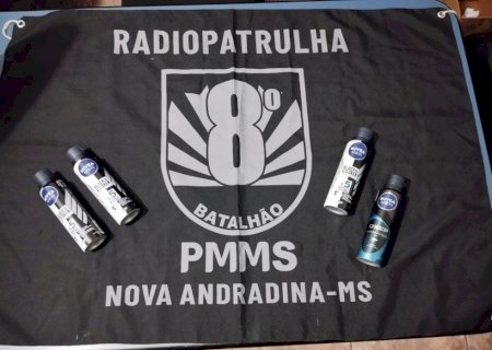 Homem é preso por furto de antitranspirantes em supermercado de Nova Andradina