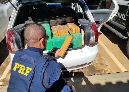 PRF prende duas mulheres transportando mais de 150 kg de maconha em MS