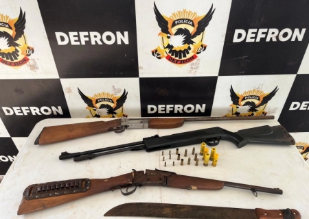 Defron prende dupla por disparo de arma de fogo em aldeia de Dourados