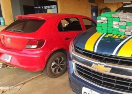 Casal que levava maconha de Angélica para Goiás é preso em Nova Casa Verde