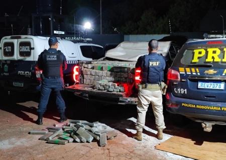 Em duas ocorrências, PRF apreende mais de 2,6 toneladas de maconha em MS