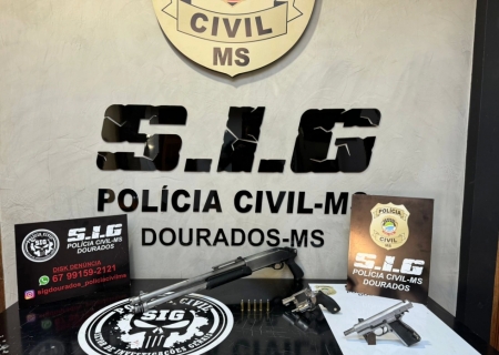 SIG prende grupo que vendia armas ilegais pelo WhatsApp em Dourados