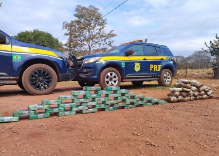 Traficante é preso pela PRF com 36 kg de cocaína e 13 kg de maconha em Corumbá