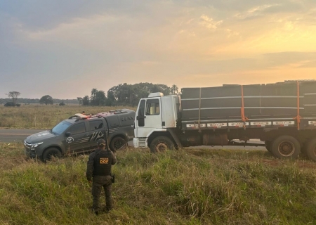 Caminhão com sinais identificadores adulterados é recuperado pelo DOF em Eldorado