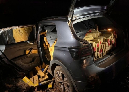 Polícia apreende quase uma tonelada de maconha em veículo na região de Sidrolândia