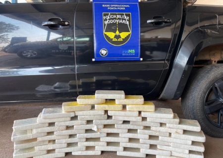 Caminhonete com mais de 50 kg de cocaína é apreendida em Ponta Porã