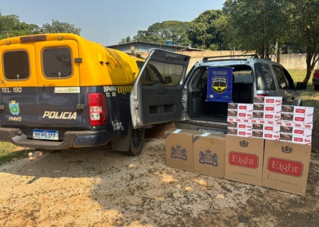 Polícia Militar Rodoviária apreende 250 pacotes de cigarros em Nova Andradina