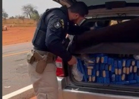 PRF apreende quase 300 kg de maconha em Paranaíba