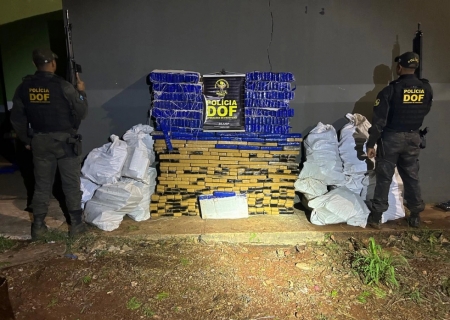 Carro com mais de meia tonelada de maconha é apreendido pelo DOF em Ponta Porã