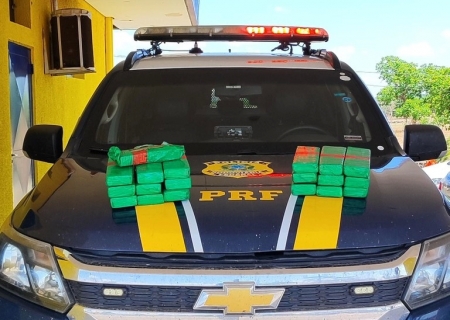Polícia Rodoviária Federal apreende 16 kg de maconha em Coxim