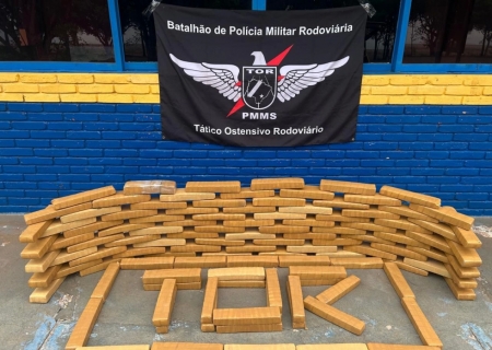 Polícia Militar Rodoviária apreende mais de 100 kg de maconha em residência em Ponta Porã