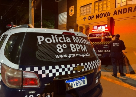 Após acidente de trânsito, motociclista e motorista de carro são presos por embriaguez em Nova Andradina