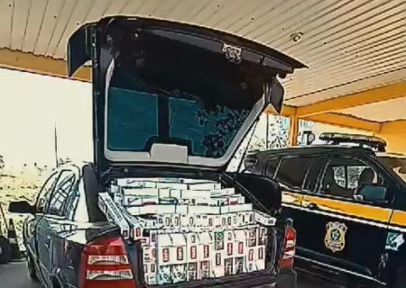 Carga com 8 mil maços de cigarros é apreendida em Bataguassu