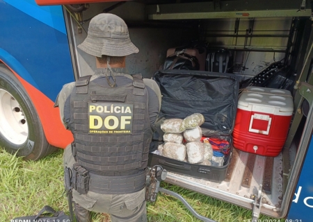 Passageiro de ônibus é preso com skunk em Maracaju