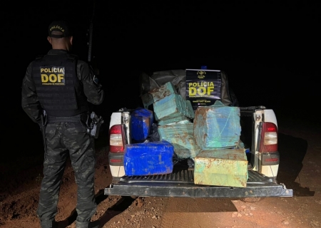 Veículo abandonado com mais de meia tonelada de maconha é apreendido em Maracaju