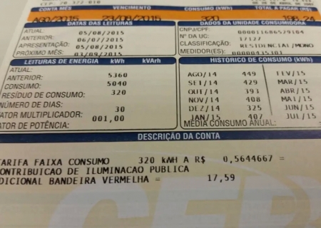 Conta de energia não terá cobrança extra em dezembro