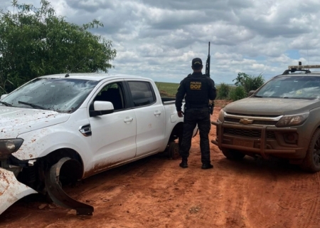 Caminhonete furtada em São Paulo é recuperada pelo DOF em Itaquiraí