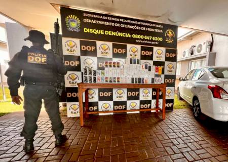 Casal é preso com carga de celulares avaliada em R$ 1,2 milhão em Dourados