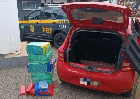 Veículo com quase 130 kg de maconha é apreendido após perseguição da PRF em Bataguassu