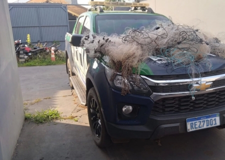Polícia Ambiental prende homem por pesca predatória em São Gabriel do Oeste